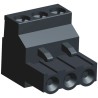 TE Connectivity Buchanan Series Pluggable Terminal Block 3-Contact 5.08 mm Pitch 1 Row 300V Black Polyamide 15A 796635-3