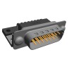 TE Connectivity 15 Way Right Angle Through Hole Male D-Sub Connector with Mounting Screw 5745352-4