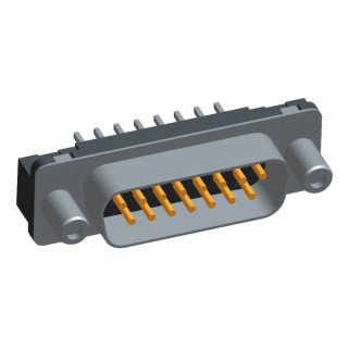 TE Connectivity 15 Way Straight 2.74 mm Pitch Through Hole D-Sub Connector Nylon Housing Gold Plated Contacts 5787177-1