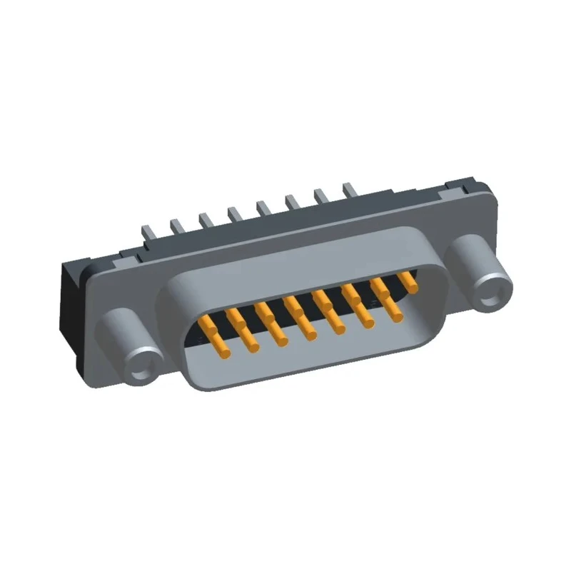 TE Connectivity 15 Way Straight 2.74 mm Pitch Through Hole D-Sub Connector Nylon Housing Gold Plated Contacts 5787177-1