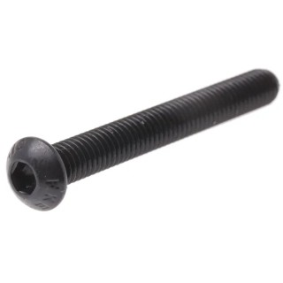RS PRO Black Steel Hex Socket Button Screw, Hex, M6 x 50 mm 822-9136