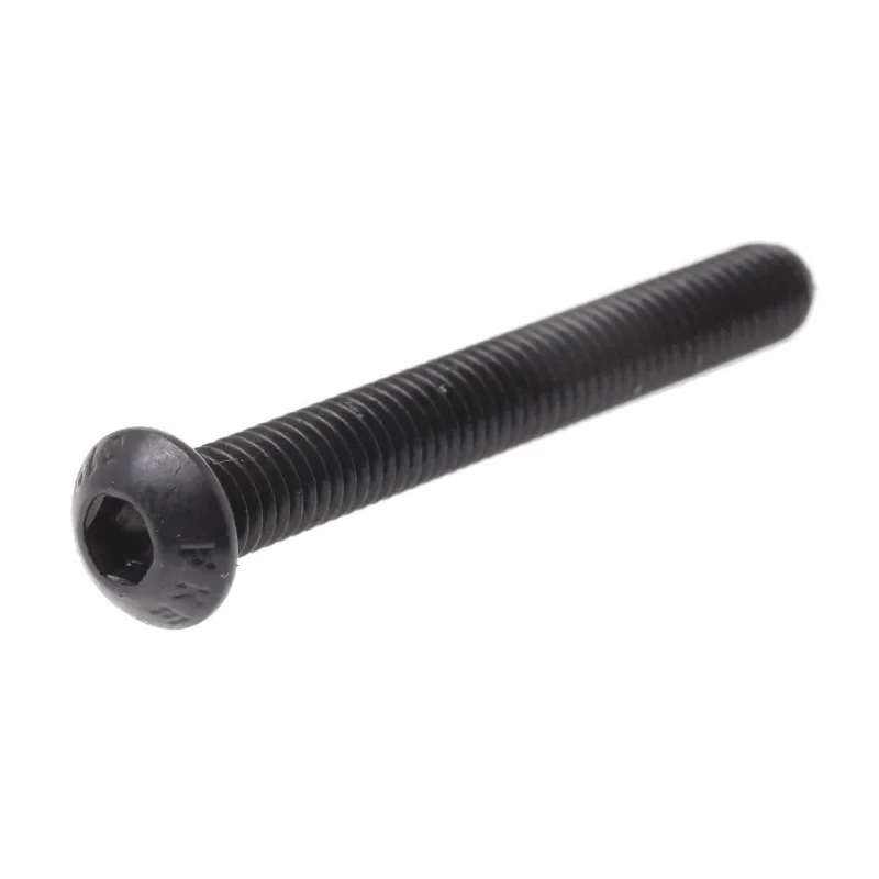 RS PRO Black Steel Hex Socket Button Screw, Hex, M6 x 50 mm 822-9136