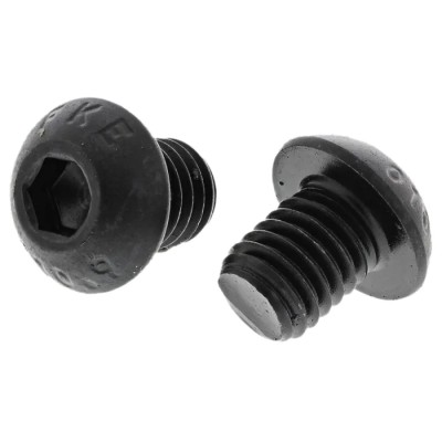 RS PRO Black Steel Hex Socket Button Screw M8 x 10 mm, Grade 10.9, Hex Drive, ISO 7380 Standard 822-9139