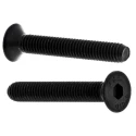 RS PRO Black Steel Hex Socket Countersunk Screw M6 x 40 mm Grade 10.9 DIN 7991 822-9142