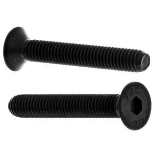 RS PRO Black Steel Hex Socket Countersunk Screw M6 x 40 mm Grade 10.9 DIN 7991 822-9142