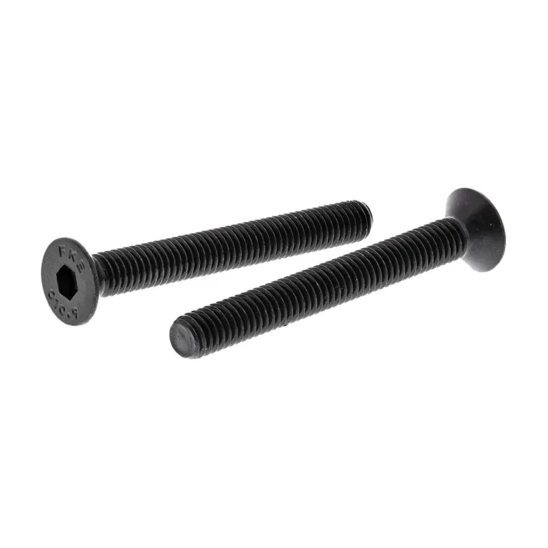RS PRO Black Steel Hex Socket Countersunk Screw M6 x 50 mm 10.9 Grade Steel 822-9145
