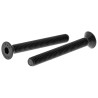 RS PRO Black Steel Hex Socket Countersunk Screw M6 x 50 mm 10.9 Grade Steel 822-9145