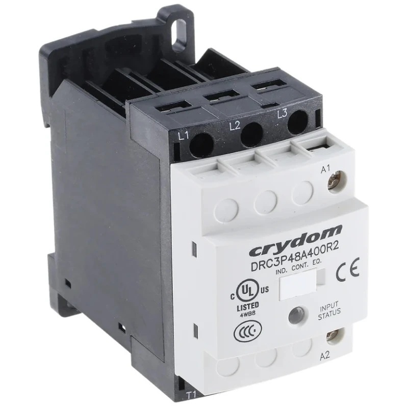 Crydom Solid State Relay DRC Series DIN Rail Mount 7.6 A Load 510 V AC Load 265 V AC Control DRC3P48A400R2