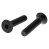 RS PRO Black Steel Hex Socket Countersunk Screw M8 x 40 mm 10.9 Grade Steel 822-9149