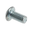 RS PRO Bright Zinc Steel Hex Socket Button Screw, M3 x 6 mm 822-9155