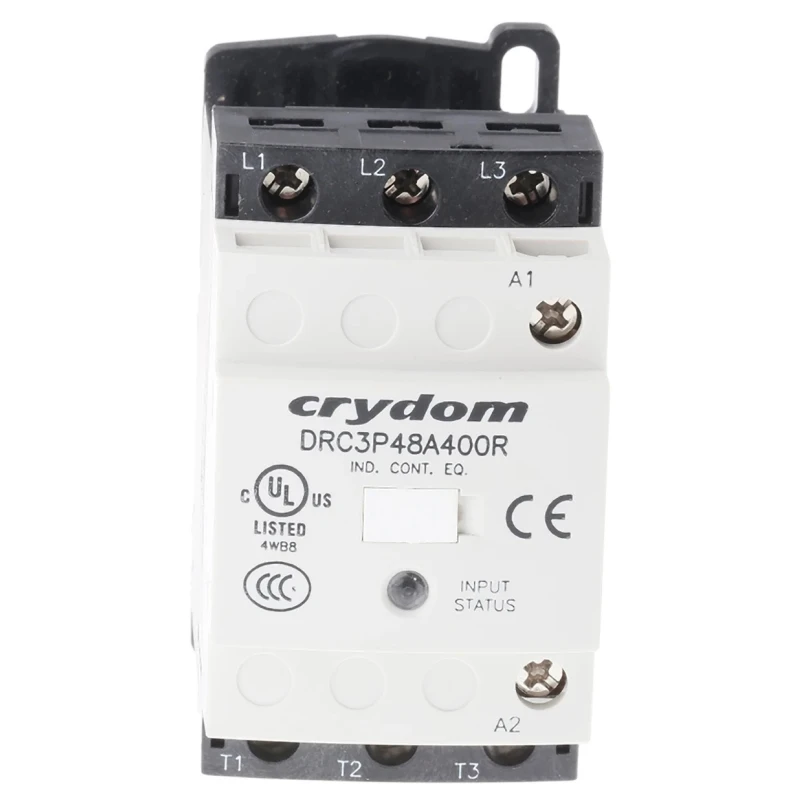 Crydom DRC Series Solid State Relay, 4.8 A Load Current, 510 V AC Load Voltage, 265V AC Control Voltage, DIN DRC3P48A400R