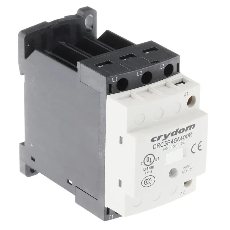 Crydom DRC Series Solid State Relay, 4.8 A Load Current, 510 V AC Load Voltage, 265V AC Control Voltage, DIN DRC3P48A400R