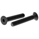 RS PRO Black Steel Hex Socket Countersunk Screw M8 x 50 mm Grade 10.9 DIN 7991 822-9158