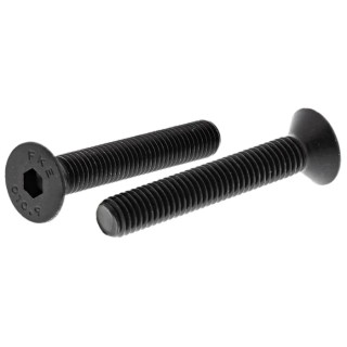 RS PRO Black Steel Hex Socket Countersunk Screw M8 x 50 mm Grade 10.9 DIN 7991 822-9158