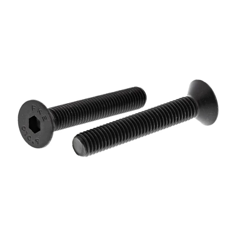 RS PRO Black Steel Hex Socket Countersunk Screw M8 x 50 mm Grade 10.9 DIN 7991 822-9158