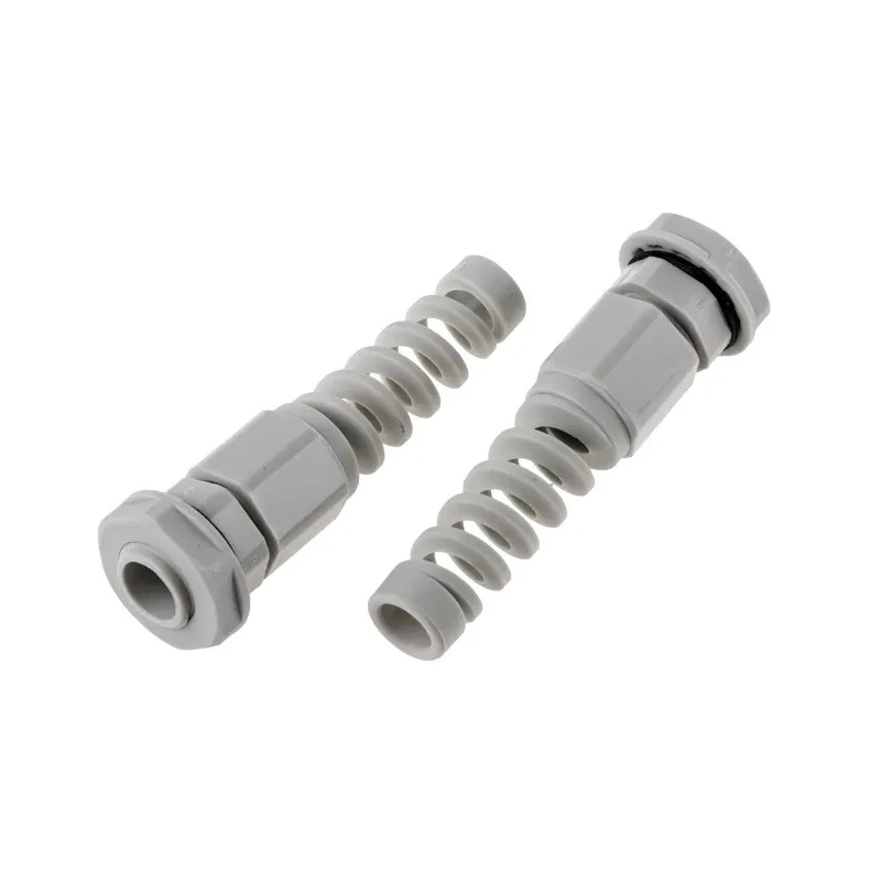 Alpha Wire Grey Polyamide 66 Cable Gland, PG7 Thread, 3.5 mm Min, 6 mm Max, IP68, Nylon Material 822-9571