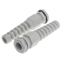 Alpha Wire Grey Polyamide 66 Cable Gland Thread for 5 mm to 10 mm Cable Diameter IP68 Rated PG11