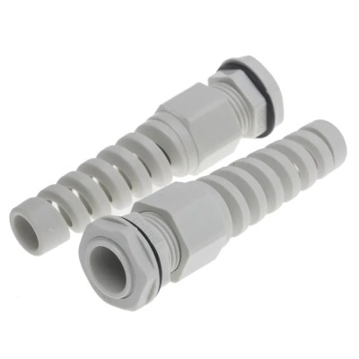 Alpha Wire Grey Polyamide 66 Cable Gland Thread for 5 mm to 10 mm Cable Diameter IP68 Rated PG11