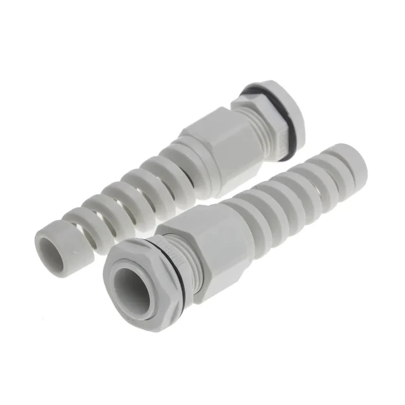Alpha Wire Grey Polyamide 66 Cable Gland Thread for 5 mm to 10 mm Cable Diameter IP68 Rated PG11