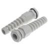 Alpha Wire Grey Polyamide 66 Cable Gland Thread for 5 mm to 10 mm Cable Diameter IP68 Rated PG11