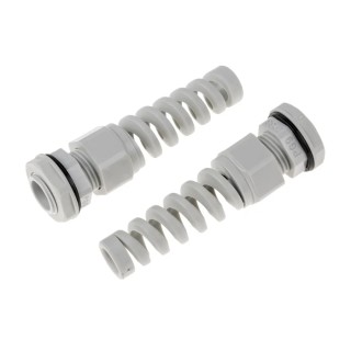 Alpha Wire Grey Polyamide 66 Cable Gland, PG9 Thread, 4 mm min., 8 mm max., IP68 822-9580