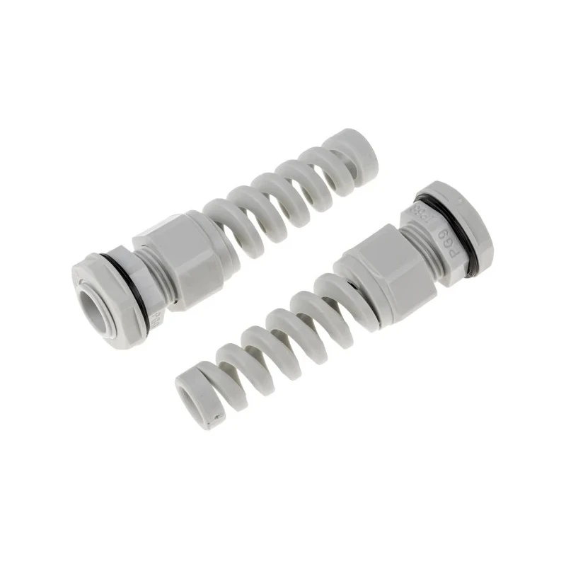 Alpha Wire Grey Polyamide 66 Cable Gland, PG9 Thread, 4 mm min., 8 mm max., IP68 822-9580
