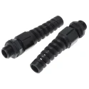 Alpha Wire Black Polyamide 66 Cable Gland, Thread, 10 mm min., 14 mm max., IP68 PG16