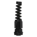 RS PRO Black Polyamide 66 Cable Gland M12 Thread 3 mm Min 6.5 mm Max IP68 822-9631