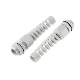 RS PRO Grey Polyamide 66 Cable Gland M20 Thread 10 mm Min. 14 mm Max. IP68 822-9628