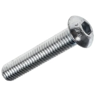 RS PRO Bright Zinc Steel Hex Socket Button Screw M8 x 40 mm ISO 7380 822-9202