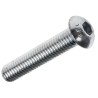 RS PRO Bright Zinc Steel Hex Socket Button Screw M8 x 40 mm ISO 7380 822-9202