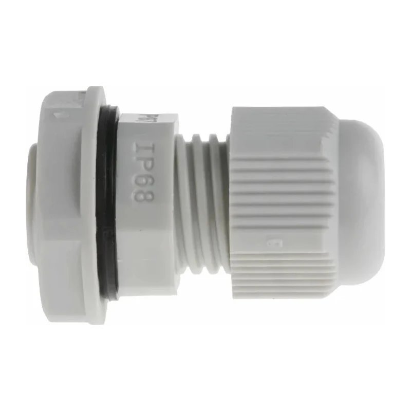 RS PRO Grey Polyamide 66 Cable Gland, PG7 Thread, 3.5 mm Min. Cable Diameter, 6 mm Max. Cable Diameter, IP68 822-9640