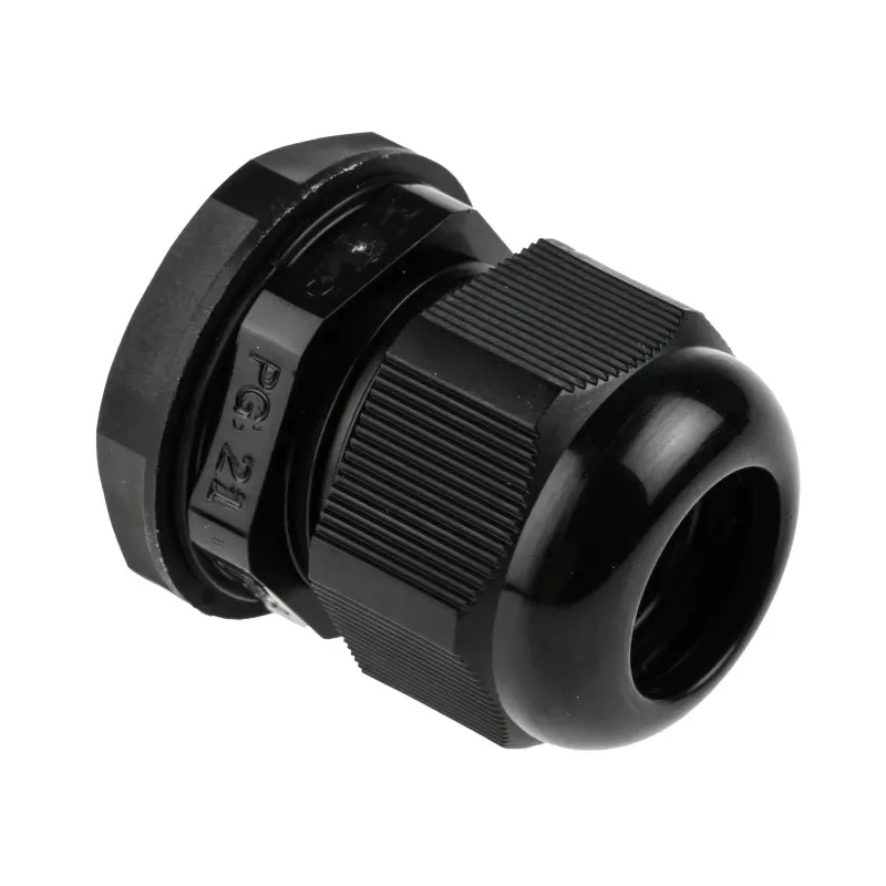 RS PRO Black Polyamide 66 Cable Gland PG21 Thread 13 mm Min., 18 mm Max., IP68 PG21