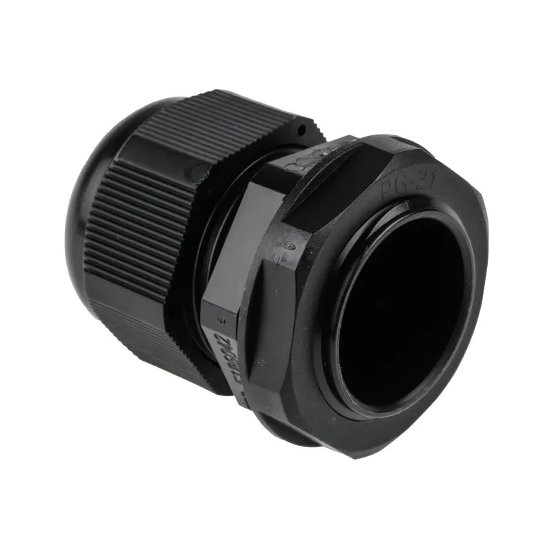 RS PRO Black Polyamide 66 Cable Gland PG21 Thread 13 mm Min., 18 mm Max., IP68 PG21