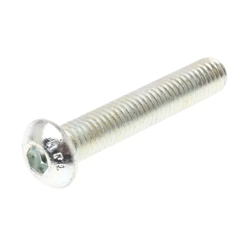 RS PRO Bright Zinc Steel Hex Socket Button Screw M8 x 45 mm 822-9206