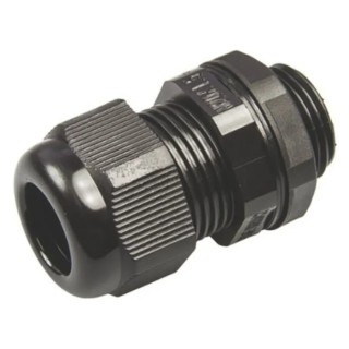 RS PRO Black Polyamide 66 Cable Gland, PG16 Thread, 10 mm Min. Cable Diameter, 14 mm Max. Cable Diameter, IP68 Rated PG16