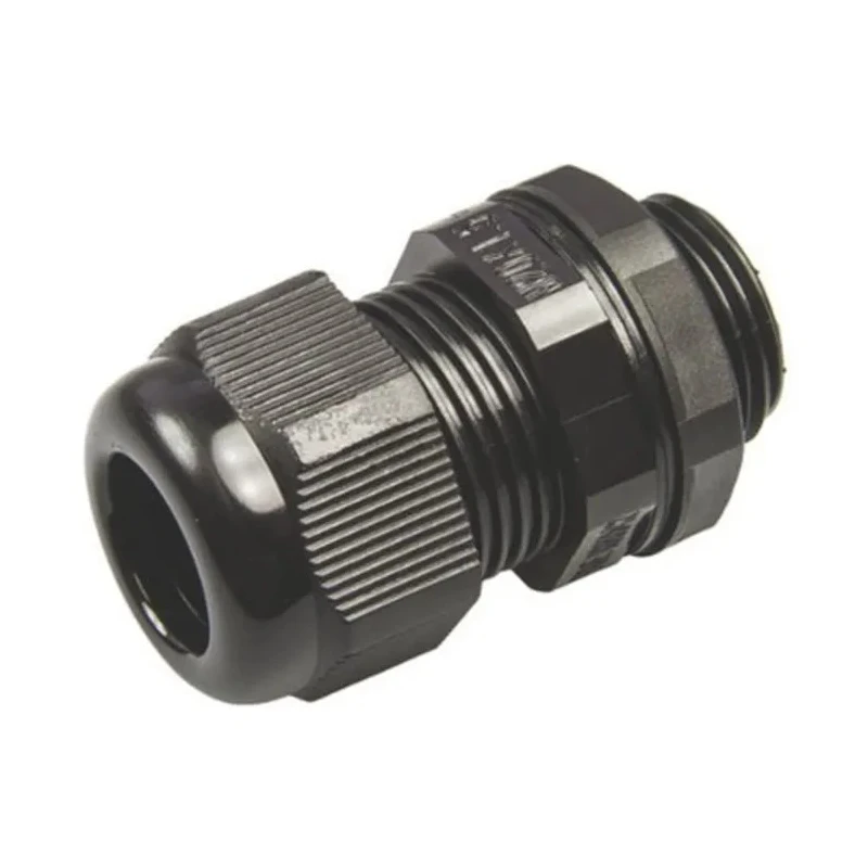 RS PRO Black Polyamide 66 Cable Gland, PG16 Thread, 10 mm Min. Cable Diameter, 14 mm Max. Cable Diameter, IP68 Rated PG16