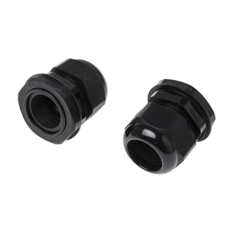 RS PRO Black Polyamide 66 Cable Gland PG29 Thread, 18 mm Min, 25 mm Max, IP68 PG29