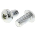 RS PRO Bright Zinc Steel Hex Socket Button Screw, Hex, M10 Thread Diameter, 20 mm Length 822-9212
