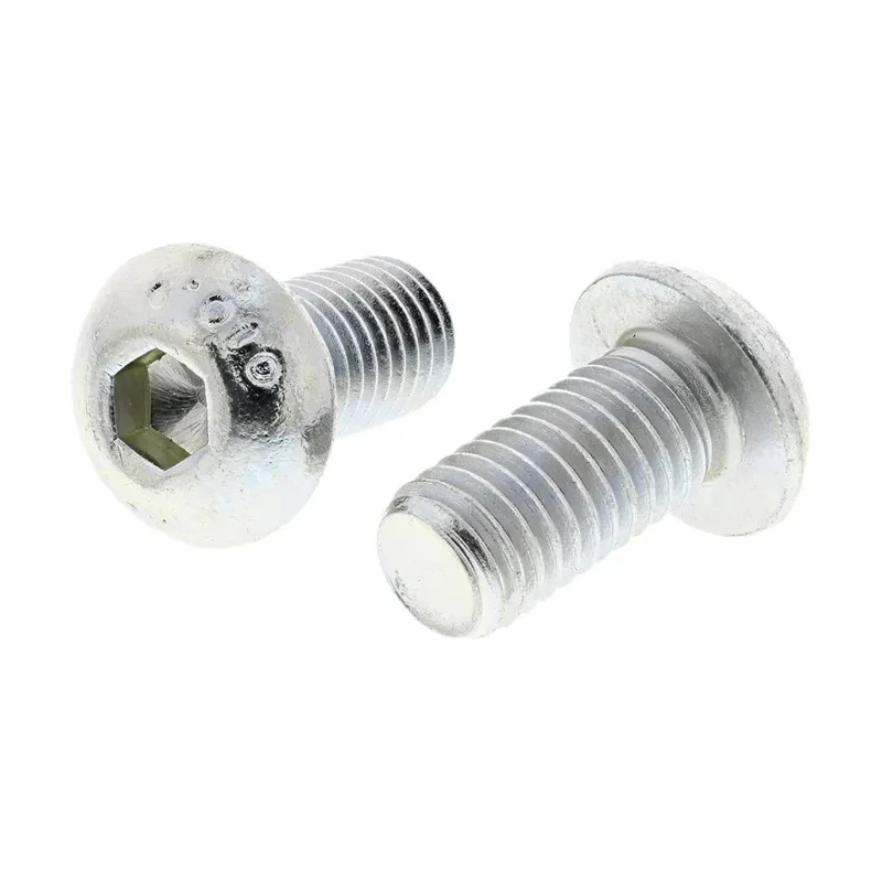 RS PRO Bright Zinc Steel Hex Socket Button Screw, Hex, M10 Thread Diameter, 20 mm Length 822-9212