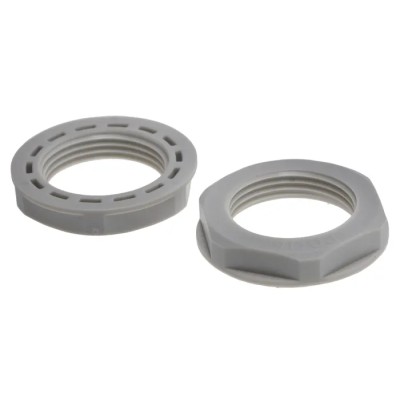 RS PRO Grey Polyamide 66 Cable Gland Locknut PG16 Thread IP68 PG16