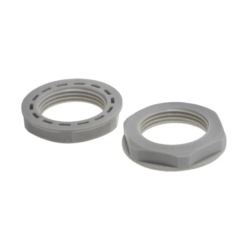 RS PRO Grey Polyamide 66 Cable Gland Locknut PG16 Thread IP68 PG16