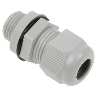 RS PRO Grey Polyamide 66 Cable Gland, M16 Thread, 5 mm Minimum, 10 mm Maximum, IP68 Protection 822-9748