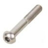 RS PRO Bright Zinc Steel Hex Socket Button Screw M8 x 50 mm 822-9215