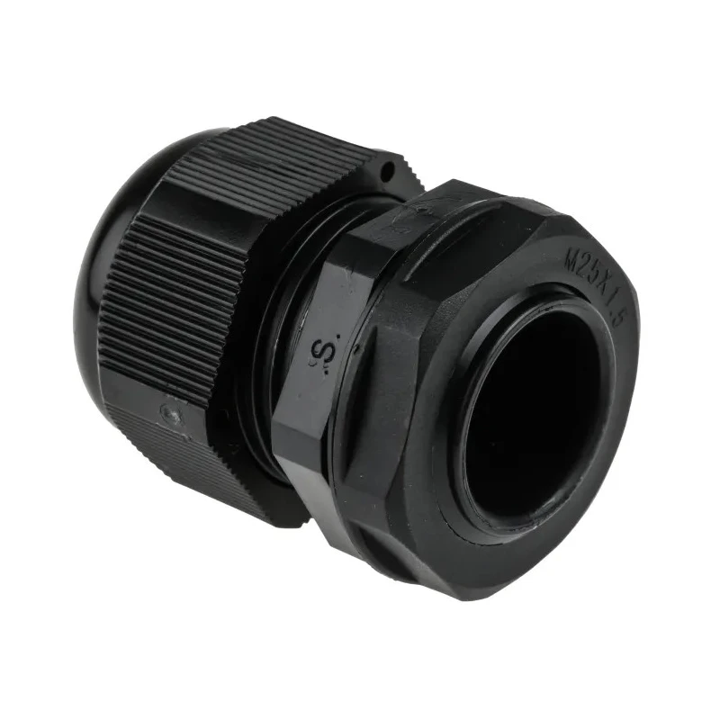 RS PRO Black Polyamide 66 Cable Gland M25 Thread, 13 mm Min, 18 mm Max, IP68 822-9763