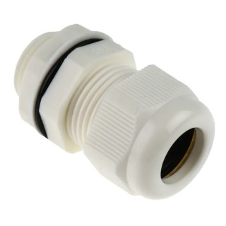 RS PRO White Polyamide 66 Cable Gland M20 Thread 10 mm Min., 14 mm Max., IP68 822-9776