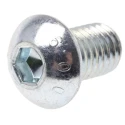 RS PRO Bright Zinc Steel Hex Socket Button Screw M10 x 16 mm 822-9218