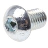 RS PRO Bright Zinc Steel Hex Socket Button Screw M10 x 16 mm 822-9218