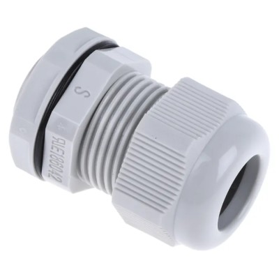 RS PRO Grey Polyamide 66 Cable Gland, M20 Thread, 10 mm Min. Cable Diameter, 14 mm Max. Cable Diameter, IP68, UL 822-9757