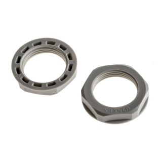 RS PRO Cable Gland Locknut Polyamide 66 Material Grey M25 Thread IP68 Rated 822-9808